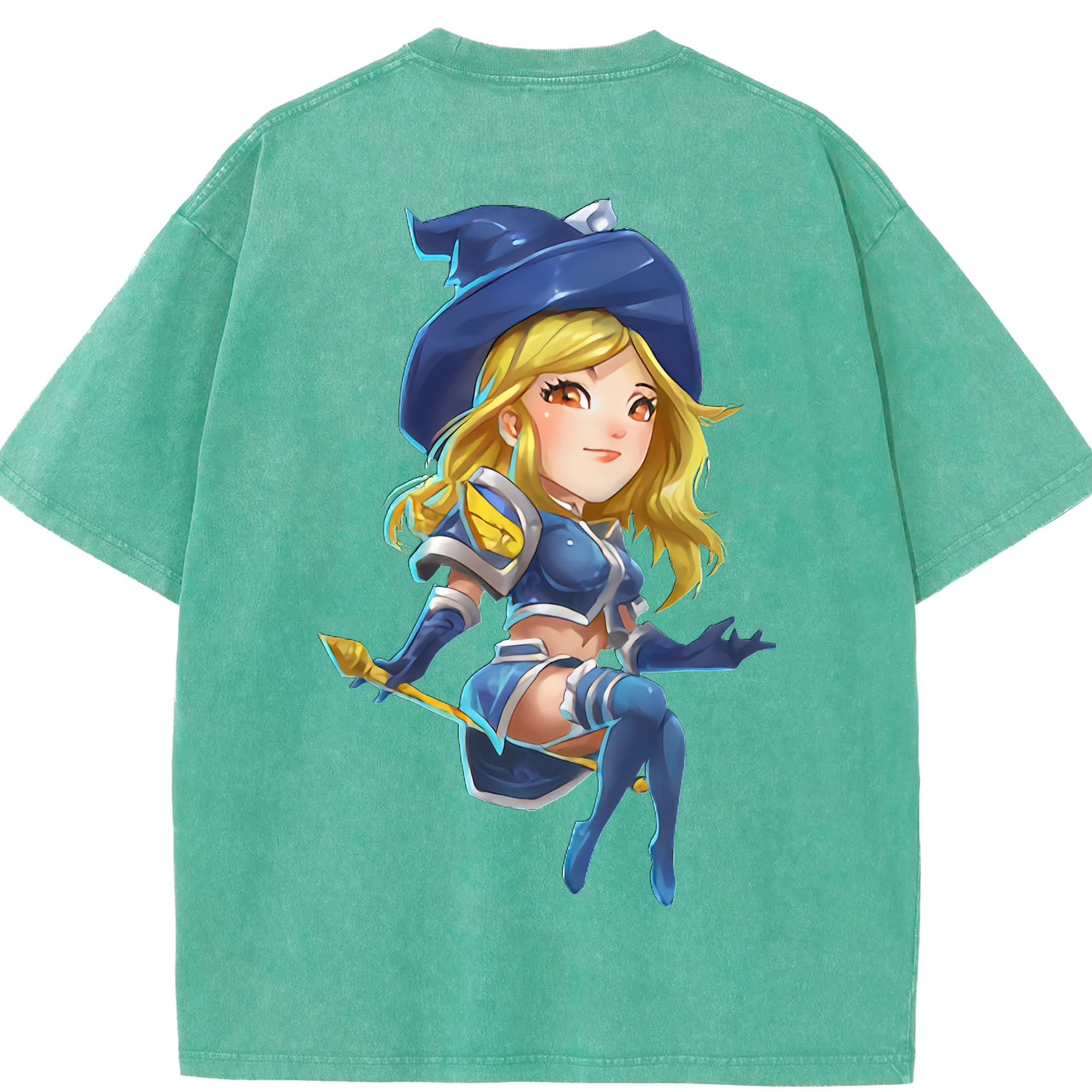 リーグ・オブ・レジェンド League of Legends LOL 綿100% ヴィンテージ風 半袖Tシャツ（背面プリント）